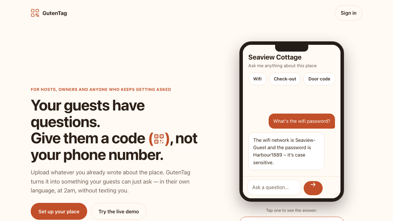 GutenTag home page