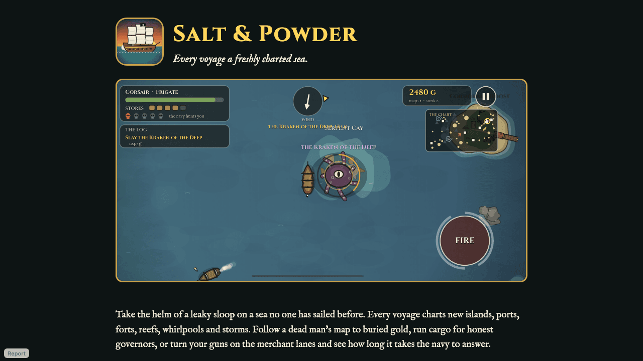 Salt & Powder home page